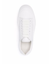 Baskets basses en cuir blanches Alexander McQueen