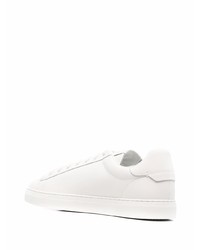 Baskets basses en cuir blanches Emporio Armani