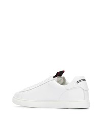 Baskets basses en cuir blanches DSQUARED2