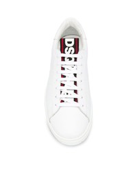 Baskets basses en cuir blanches DSQUARED2