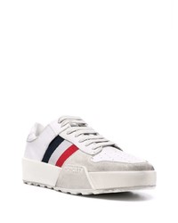 Baskets basses en cuir blanches Moncler