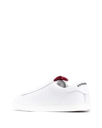 Baskets basses en cuir blanches DSQUARED2