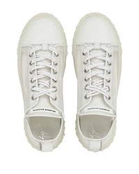 Baskets basses en cuir blanches Giuseppe Zanotti