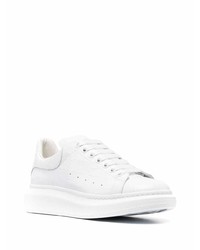 Baskets basses en cuir blanches Alexander McQueen