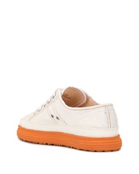 Baskets basses en cuir blanches Martine Rose