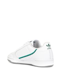 Baskets basses en cuir blanches adidas