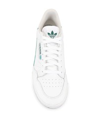 Baskets basses en cuir blanches adidas