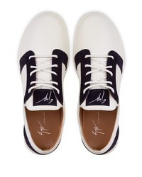 Baskets basses en cuir blanches Giuseppe Zanotti