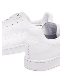 Baskets basses en cuir blanches Y-3