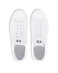 Baskets basses en cuir blanches Y-3