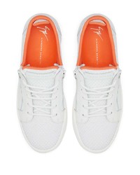 Baskets basses en cuir blanches Giuseppe Zanotti