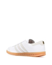 Baskets basses en cuir blanches adidas