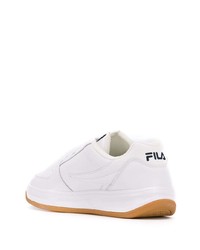 Baskets basses en cuir blanches Fila