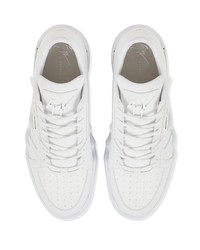 Baskets basses en cuir blanches Giuseppe Zanotti