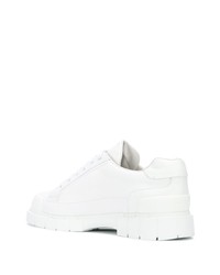 Baskets basses en cuir blanches Car Shoe