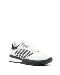 Baskets basses en cuir blanches DSQUARED2