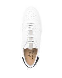 Baskets basses en cuir blanches Woolrich