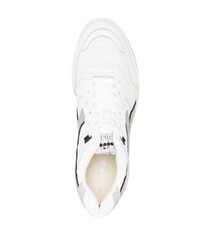 Baskets basses en cuir blanches Diadora