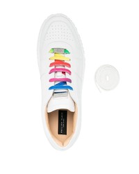 Baskets basses en cuir blanches Philipp Plein