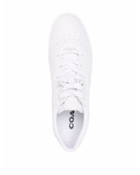 Baskets basses en cuir blanches Coach