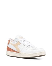 Baskets basses en cuir blanches Diadora