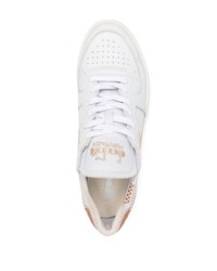 Baskets basses en cuir blanches Diadora