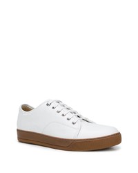 Baskets basses en cuir blanches Lanvin