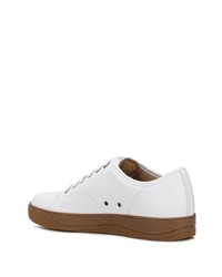 Baskets basses en cuir blanches Lanvin