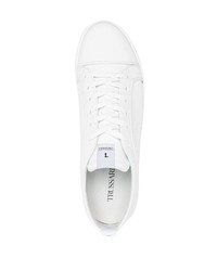 Baskets basses en cuir blanches Trussardi