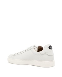 Baskets basses en cuir blanches Emporio Armani