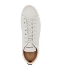 Baskets basses en cuir blanches Emporio Armani