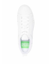 Baskets basses en cuir blanches Diesel