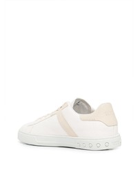 Baskets basses en cuir blanches Tod's