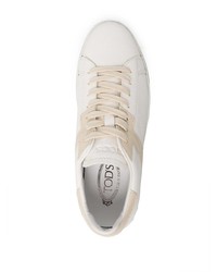 Baskets basses en cuir blanches Tod's