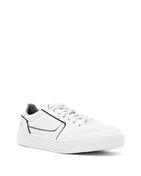 Baskets basses en cuir blanches Armani Exchange