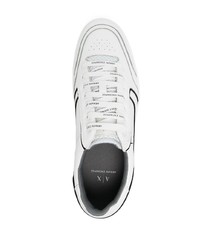 Baskets basses en cuir blanches Armani Exchange