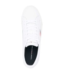 Baskets basses en cuir blanches Tommy Hilfiger