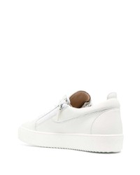 Baskets basses en cuir blanches Giuseppe Zanotti