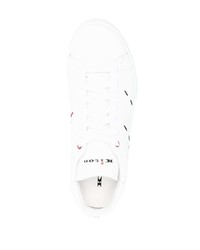 Baskets basses en cuir blanches Kiton