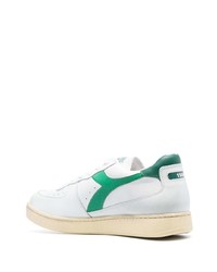 Baskets basses en cuir blanches Diadora