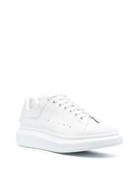 Baskets basses en cuir blanches Alexander McQueen