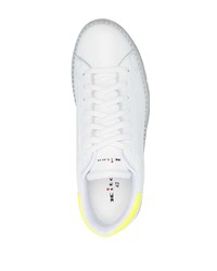 Baskets basses en cuir blanches Kiton