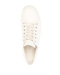 Baskets basses en cuir blanches Rick Owens