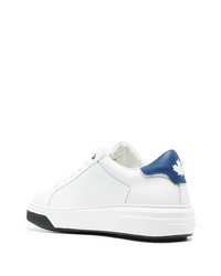 Baskets basses en cuir blanches DSQUARED2