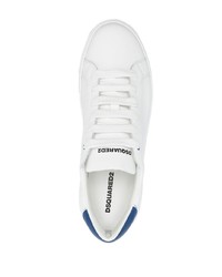 Baskets basses en cuir blanches DSQUARED2