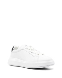 Baskets basses en cuir blanches Calvin Klein