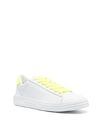 Baskets basses en cuir blanches MSGM