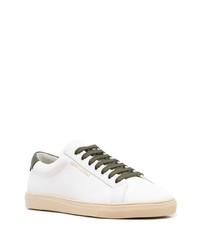 Baskets basses en cuir blanches Saint Laurent