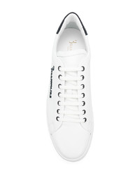 Baskets basses en cuir blanches Billionaire