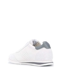 Baskets basses en cuir blanches Brunello Cucinelli